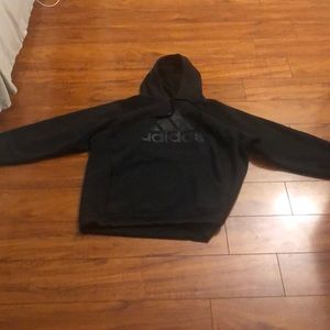 All black adidas sweatshirt